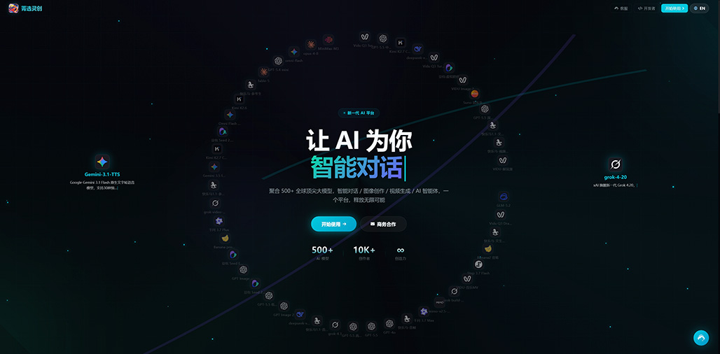 AIGC全景创作平台界面
